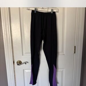 Black and Purple Athletic Leggings